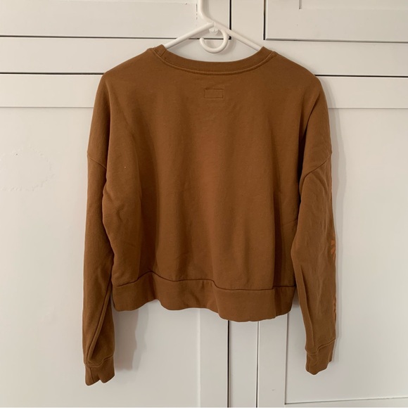 RVCA Brown Shine Crop Long Sleeve Size Small - Picture 5 of 7